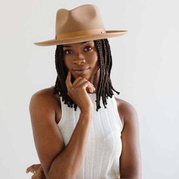 NWOT GIGI PIP Monroe Rancher Fedora Wide Brim Rancher in Brown Size S/M (57) - Picture 2 of 6